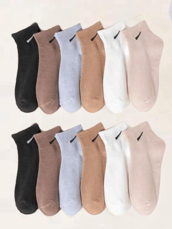 Women's Striped Print Crew Socks, Casual Comfortable Breathable Socks for Daily Wear, Multipack Knit Socks for All Seasons