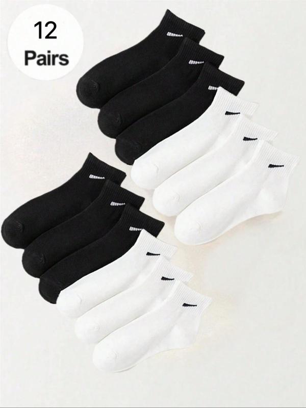 Women's Striped Print Crew Socks, Casual Comfortable Breathable Socks for Daily Wear, Multipack Knit Socks for All Seasons