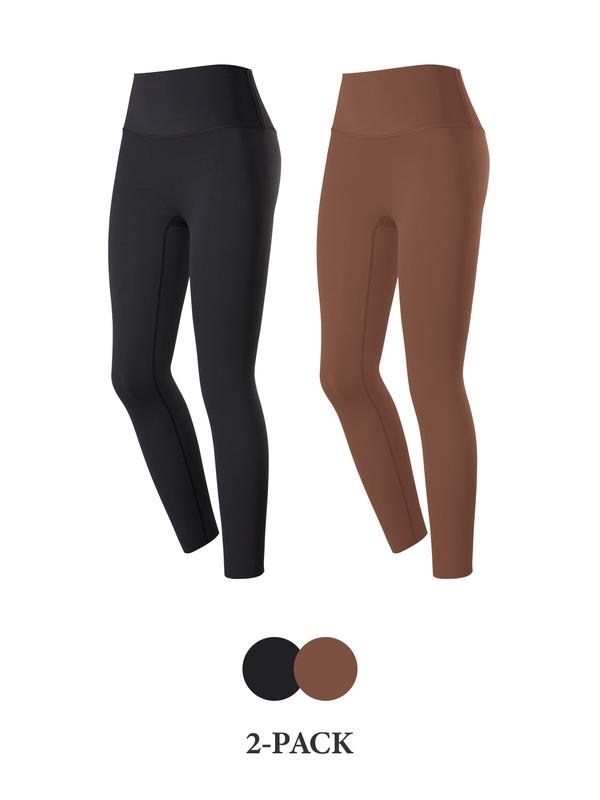 AFZ High Waist Free Buttery Soft Lycra Leggings Tummy Control Back Inner Pockets Leggings Inseam 24 28’’ Breathable Fabric Free Cutting for Both Petite, Tall and Plus, Minimalist Fashion