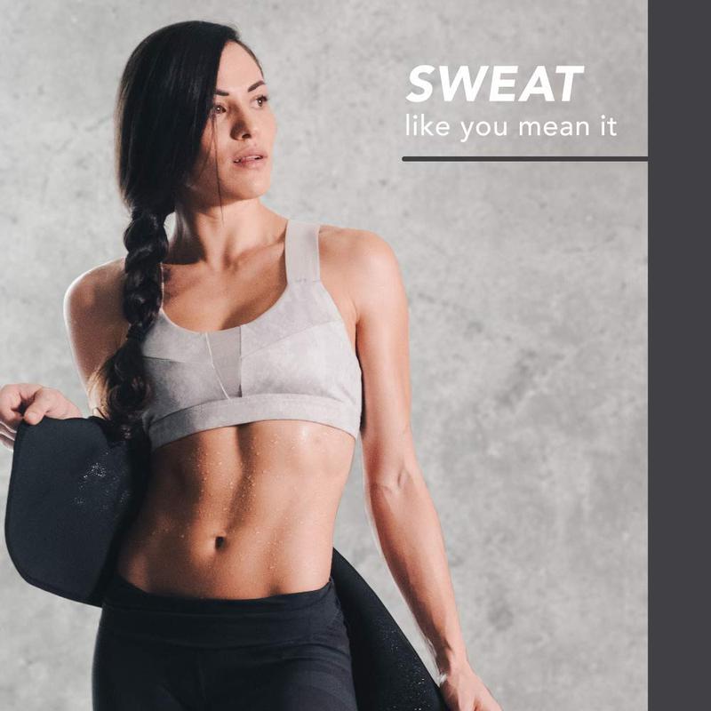 Sweet Sweat Ab Trainer 'Xtra-Coverage' Belt | Premium Waist Trainer with more Torso Coverage for a Better Sweat! (Medium)