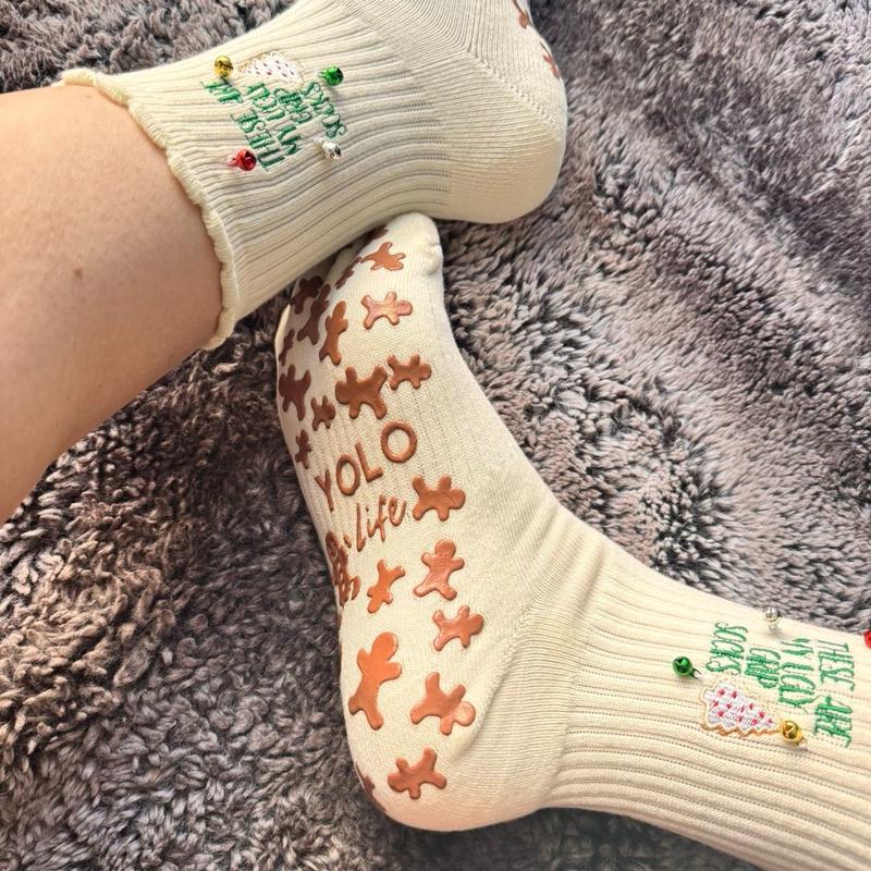 YOLOLIFESHOP | UGLY GRIP SOCKS | Women's Grip Socks - Cotton , reformer socks