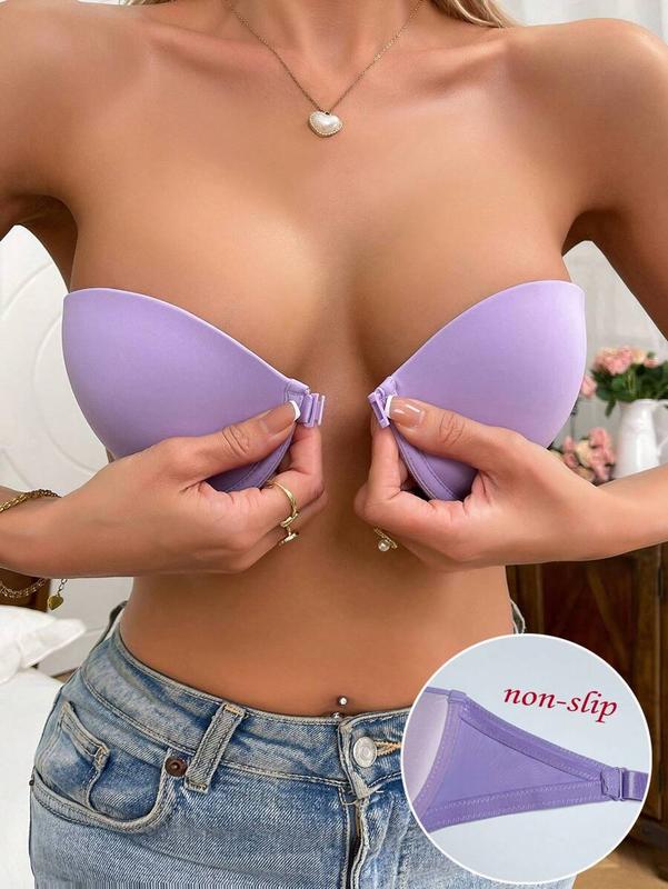 Women Front Closure Underwire Strapless Bra (1pc)