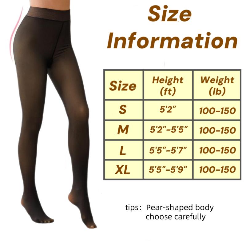 Fleece Lined Tights Sheer Women Fake Translucent Warm Pantyhose Leggings Sheer Thick Tights for Winter legging woman