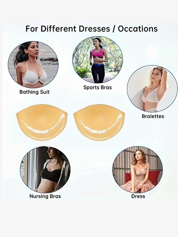 Women's Basic Solid Color Nipple Cover, 1 Pair Self Adhesive Bra Sticker, Women's Lingerie Accessories For Daily Wear