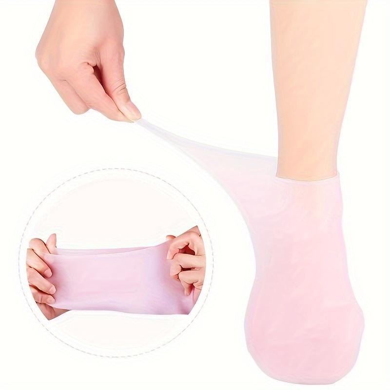 Comfortable Soft Silicone Moisturizing Socks, Summer Minimalist Hydrating and Smoothing Foot Care Socks, Foot Gel Socks, Foot Sock for Dry Cracked Skin, Daily Recyclable Foot Masks, Personal Care Products, Pedicure Supplies, Christmas Gift