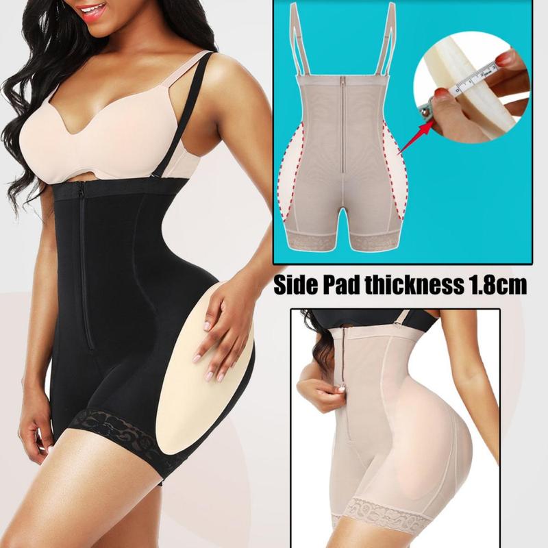 Firm Tummy Compression Bodysuit Shaper peach'd shapewear With Butt Lifter