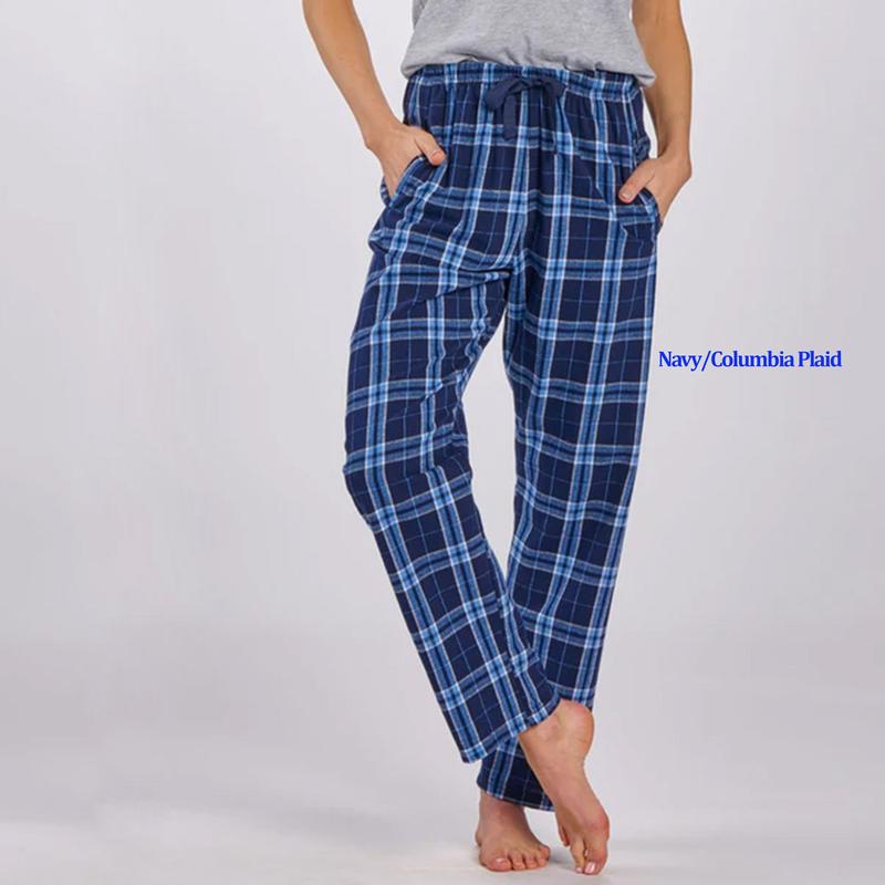 Christmas Plaid Pajama Pants Xmas Eve Family Pocket Pajamas Buffalo Plaid Pants Ladies flannel Multi Color Pjs Xmas Family Matching Pant pj Trouser