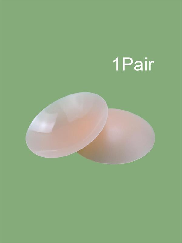 Women's Solid Color Silicone Nipple Cover, 1 Pair Soft Comfortable Breathable Nipple Cover For Daily Wear, Lingerie Accessories For All Seasons