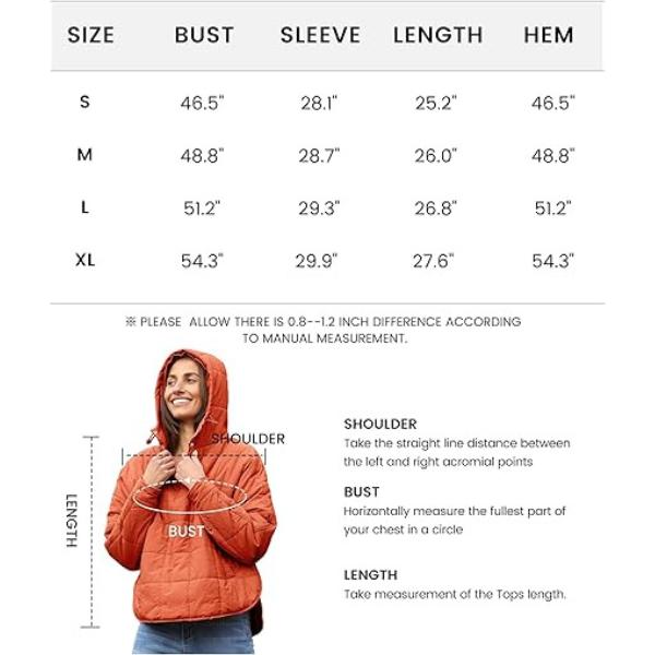 Molitree Women's Oversized Hooded Puffer Jacket Quilted Lightweight Winter Warm Pullover Padded Hoodies Coat zip hoodies jumper jacket