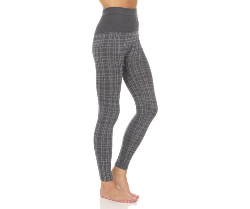 4-Pack: Women's Printed High-Waist Warm Fleece Leggings