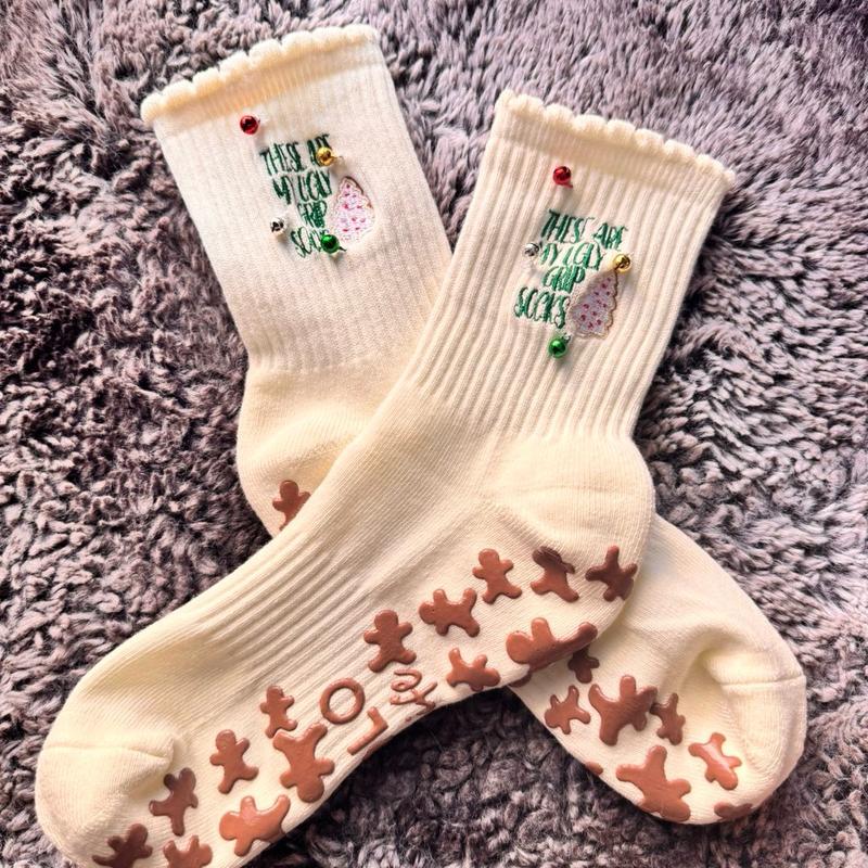 YOLOLIFESHOP | UGLY GRIP SOCKS | Women's Grip Socks - Cotton , reformer socks