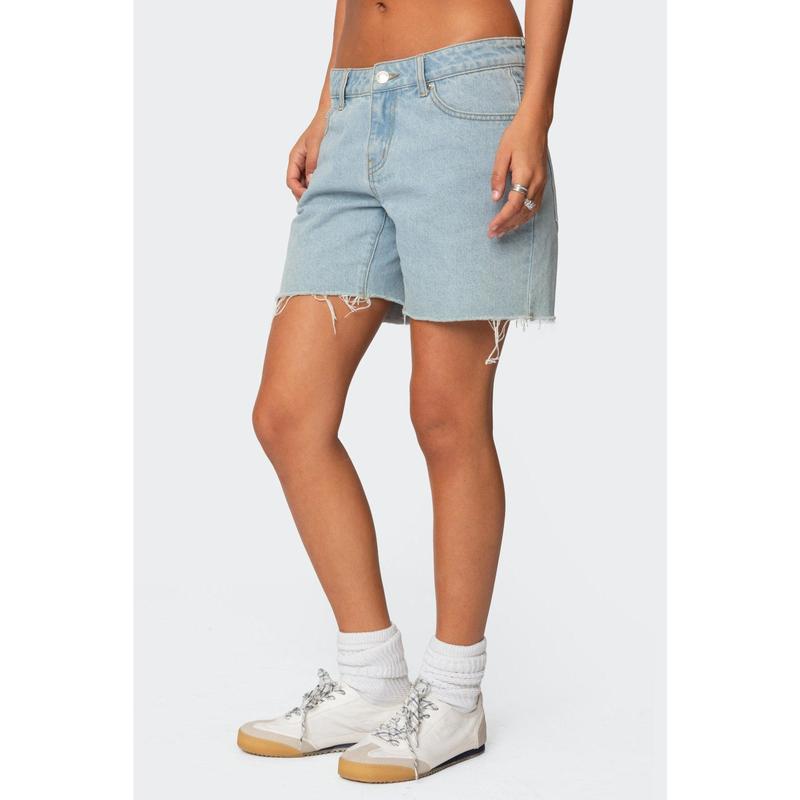 Tomboy Low Rise Denim Shorts