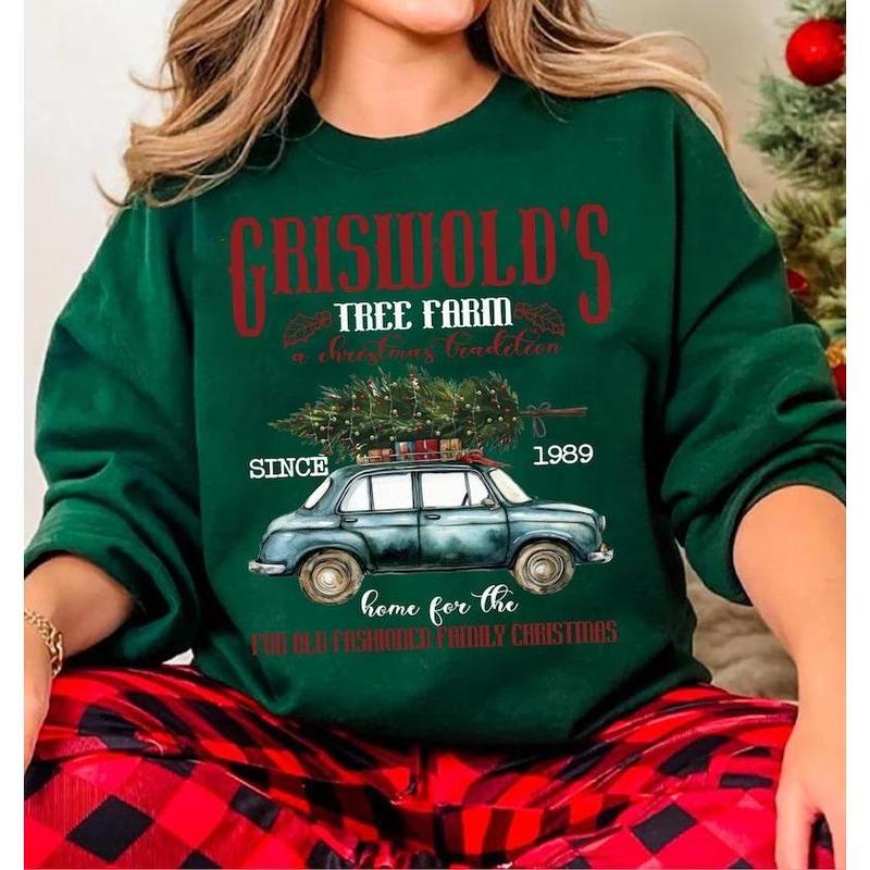 Griswold's Christmas Sweatshirt, Christmas Family Tee, Tree Sweater, Griswold's Tree Farm Since 1989 Shirt, Cute Christmas Shirt, Xmas Gift.