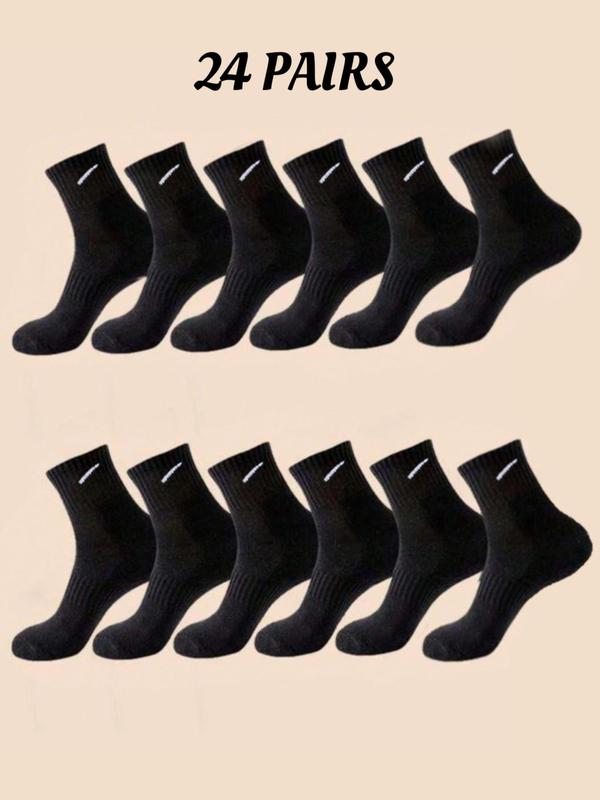 Women's Striped Print Crew Socks, Casual Comfortable Breathable Socks for Daily Wear, Multipack Knit Socks for All Seasons