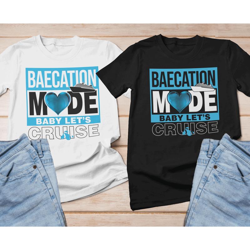 BaeCation Mode Cruise Shirt, Couple Baecation tshirts, cruise shirts for couples, cruise t shirts for couples