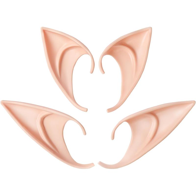 Elf Ears Medium and Long Style for Captivating Elf Ears Cosplay and Fair Ears Transformations, Unleash Your Inner Magical Being, Ideal for Halloween, Christmas, Cosplay Events, Enchanting Masquerades