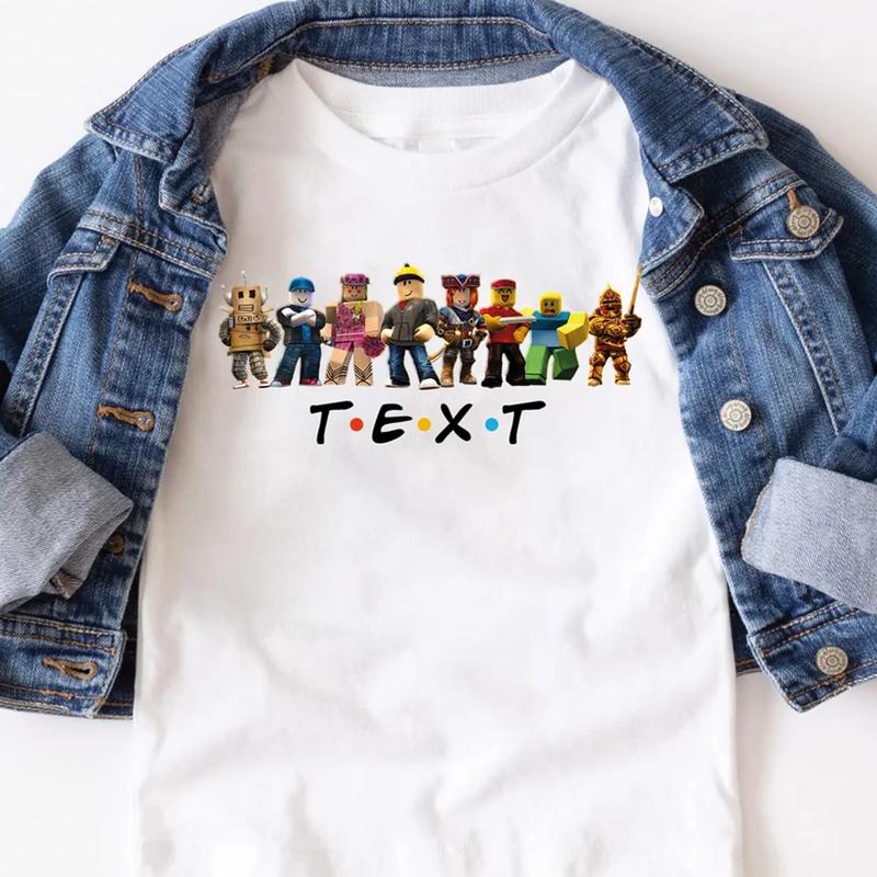 Custom Roblox Friends Shirt | Roblox | Birthday Theme Roblox Party | Gaming Characters Roblox Shirt | Game Birthday Family Shirt