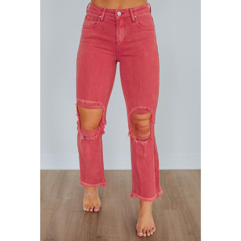 Willow Risen Jeans - Brick