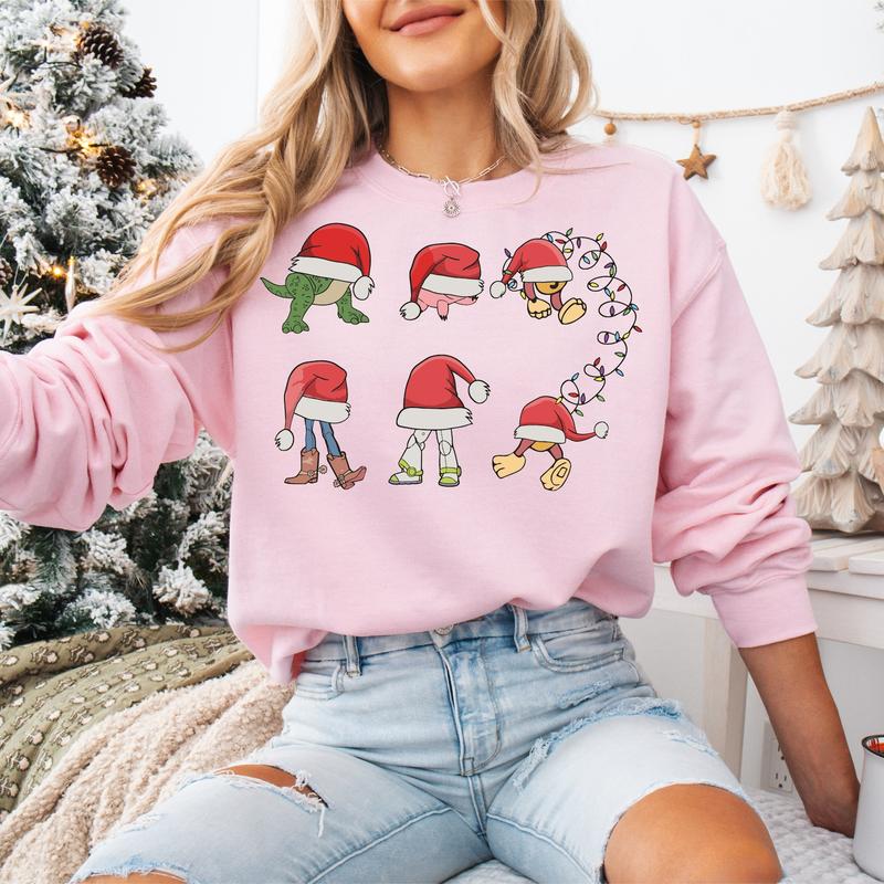 Disneyyy Toy Story Christmas Sweatshirt, Family Matching Christmas T-shirt, Christmas Tee, Rex Buzz Woody Slinky Dog Xmas Shirt W