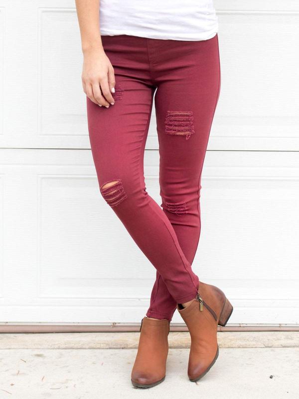 Distressed Jeggings