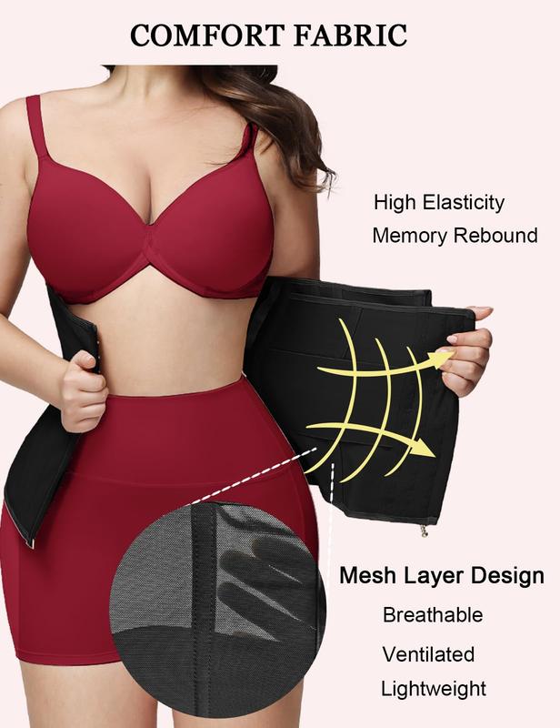 SHAPSHE Waist Shapewear for Women Workout Tummy Control Shapewear with Zipper Hook 2863