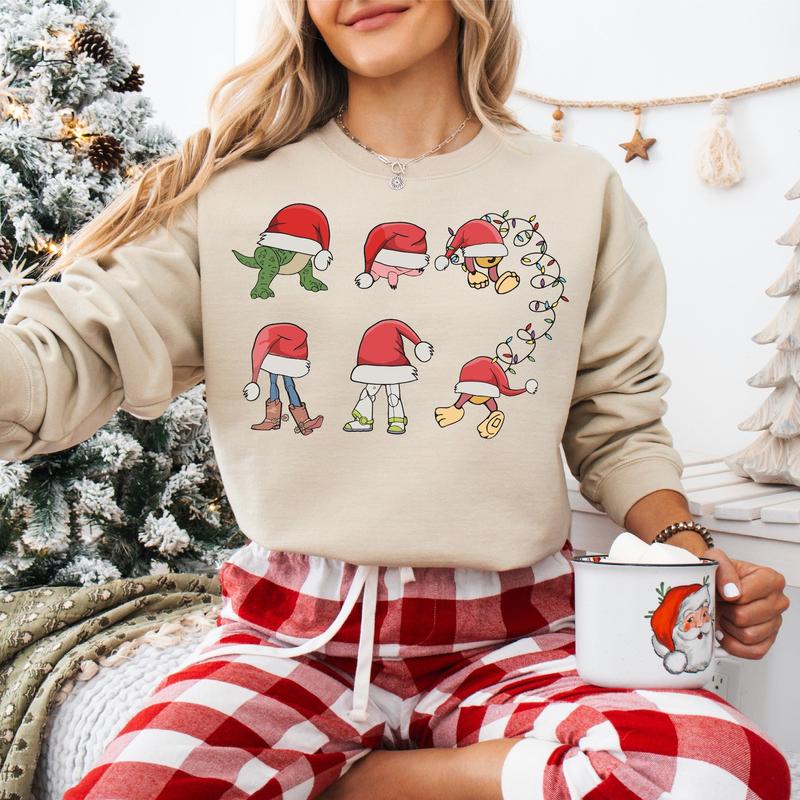 Disneyyy Toy Story Christmas Sweatshirt, Family Matching Christmas T-shirt, Christmas Tee, Rex Buzz Woody Slinky Dog Xmas Shirt W