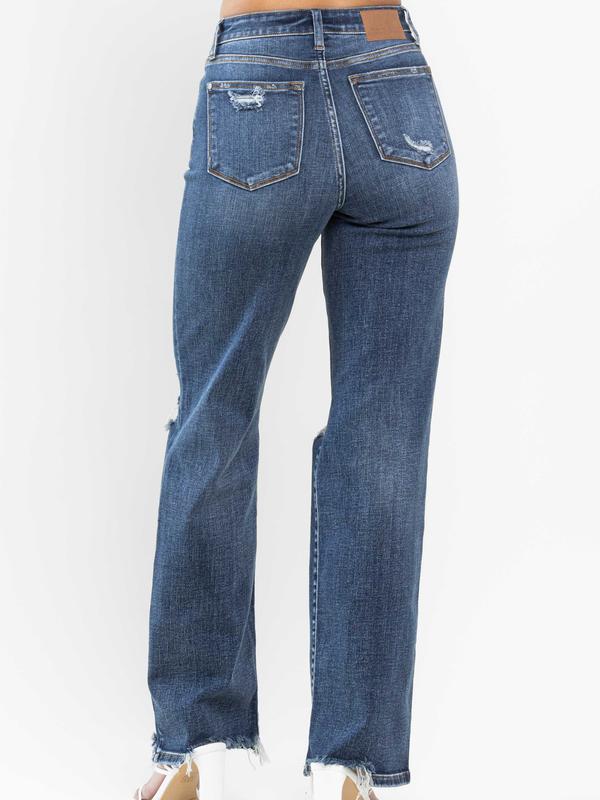 Joanna High Waist Straight Judy Blue Stretch Wide Leg Jeans