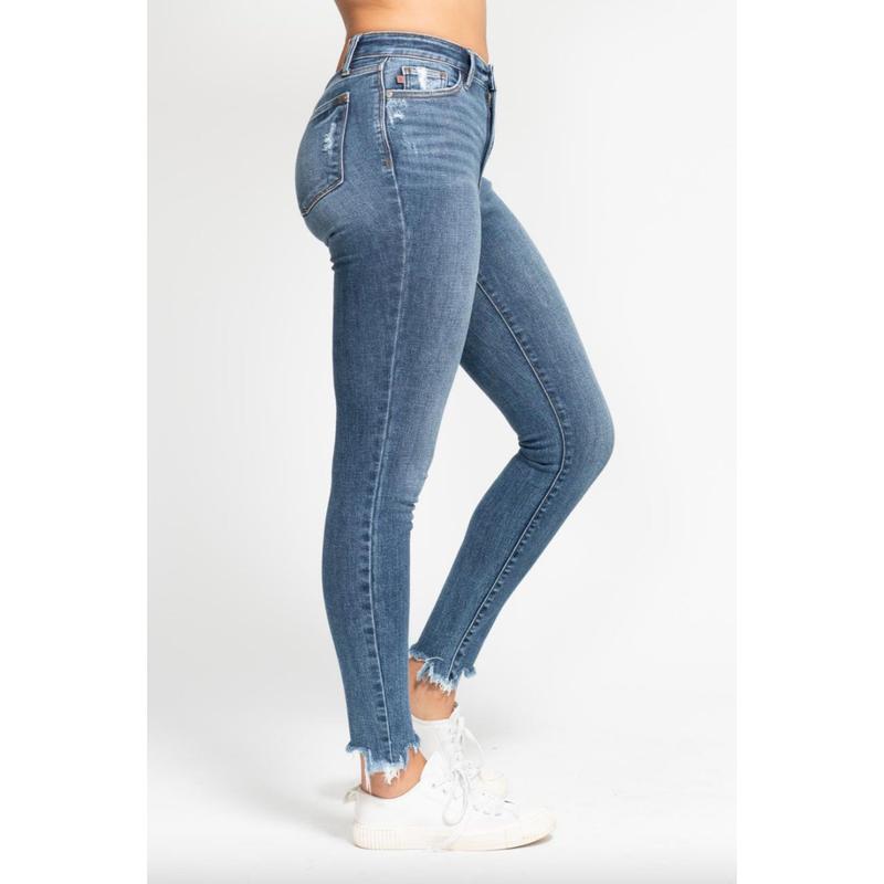 Judy Blue Shark Bite Skinny Jeans