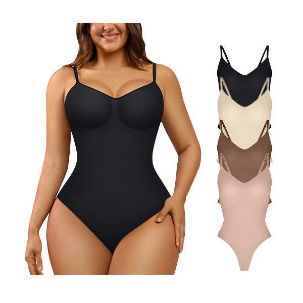 FeelinGirl Seamless Covered Bust Jumpsuit Thong Bodysuit tts Fit  Breathable Comfort Womenswear shaper clothes Hip