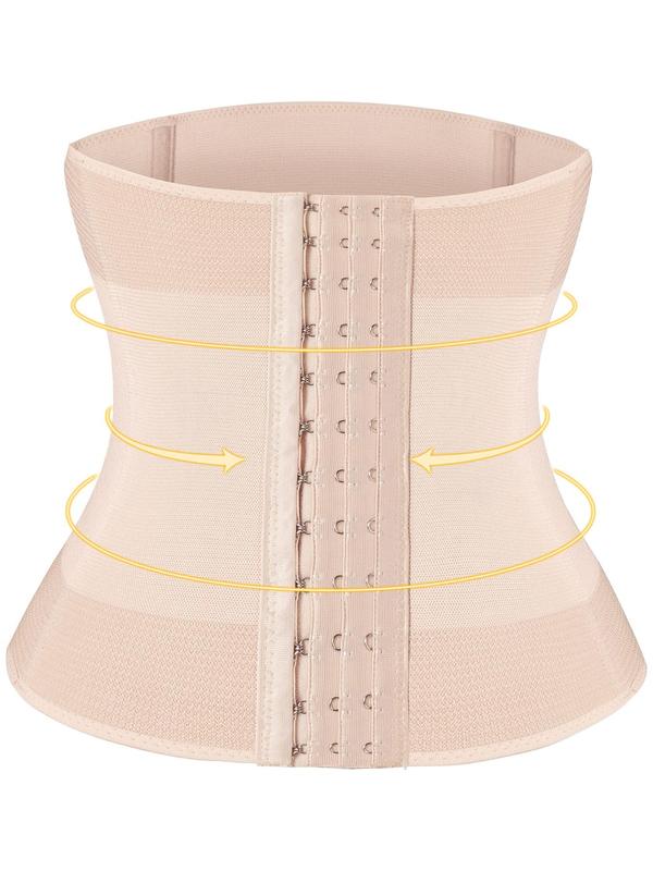 Adjustable Waist Trainer with Hook & Eye Design, Tummy Control Body Shapewear, High Stretch Waist Cincher, Ladies Tummy Control Shaper, Shapewear for Women, Fall Wear 2024, Waist Trainer Women, Fallfreshness, Birthday Wear Black Girl  Matt Waist Trainers