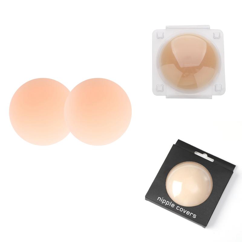 M MYODRESS Glue-free Self-adhesive Solid Breast Covers Invisible Traceless Anti-bump Silicone nipple Covers