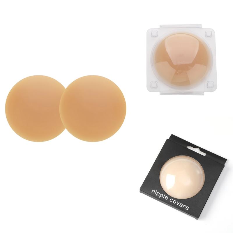 M MYODRESS Glue-free Self-adhesive Solid Breast Covers Invisible Traceless Anti-bump Silicone nipple Covers