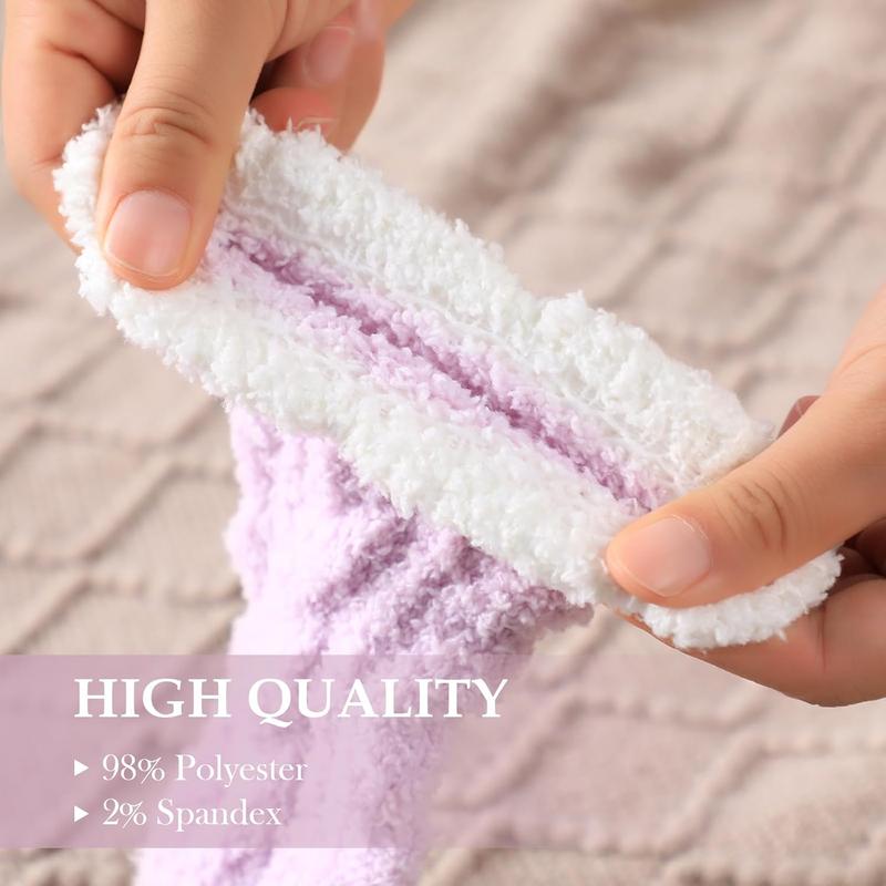 Fuzzy Socks for Women - Non Slip Socks Women, Slipper Socks Hospital Socks with Grips for Women, Warm Fluffy Socks