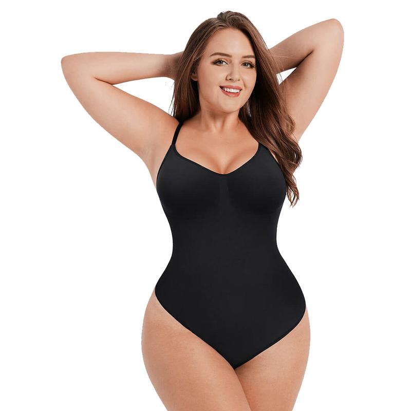 FeelinGirl Seamless Covered Bust Jumpsuit Thong Bodysuit tts Fit  Breathable Comfort Womenswear shaper clothes Hip