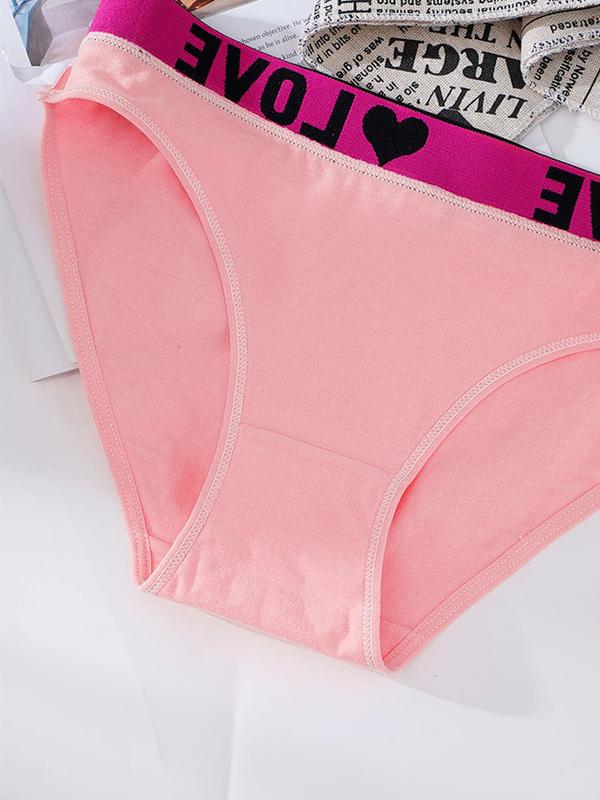 12pcs Sexy Seamless Color Block Briefs - Ultra Comfy, Breathable, Stretchy, and Soft Intimates Panties for Women - Lingerie & Underwear with Letter Print Design