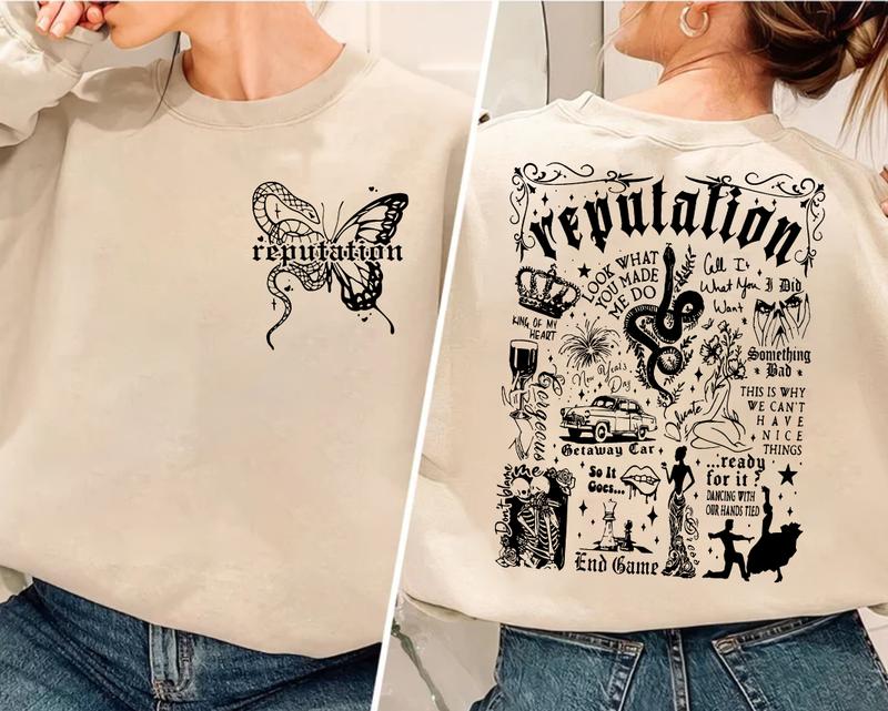 TS Reputation Snake Vintage Sweatshirt, Reputation Sweatshirt