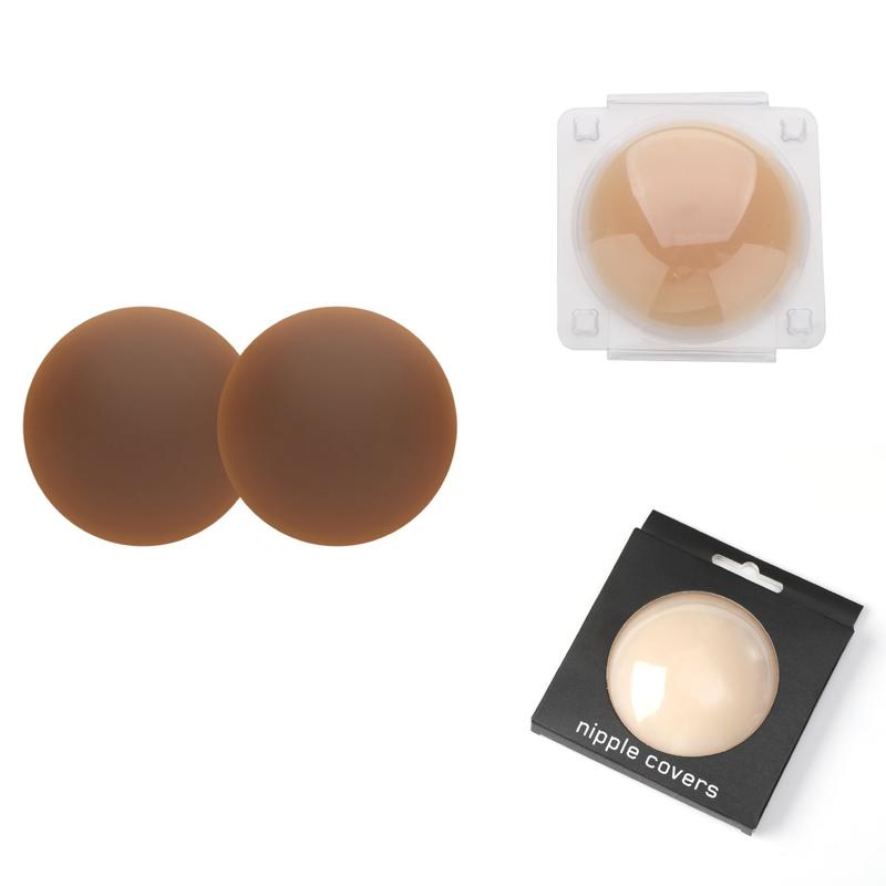 M MYODRESS Glue-free Self-adhesive Solid Breast Covers Invisible Traceless Anti-bump Silicone nipple Covers