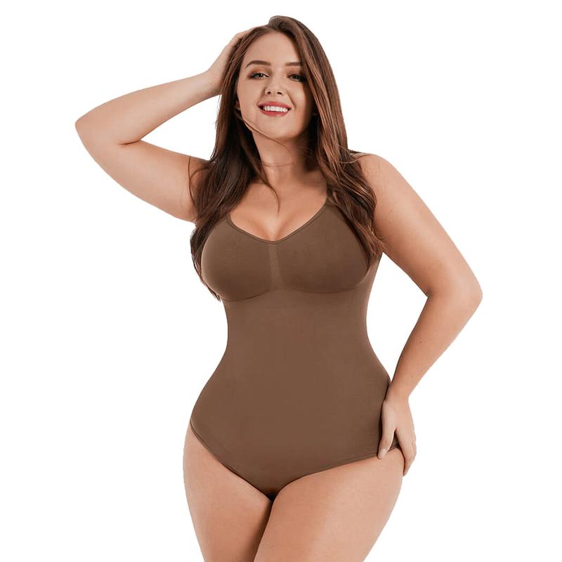 FeelinGirl Seamless Covered Bust Jumpsuit Thong Bodysuit tts Fit  Breathable Comfort Womenswear shaper clothes Hip