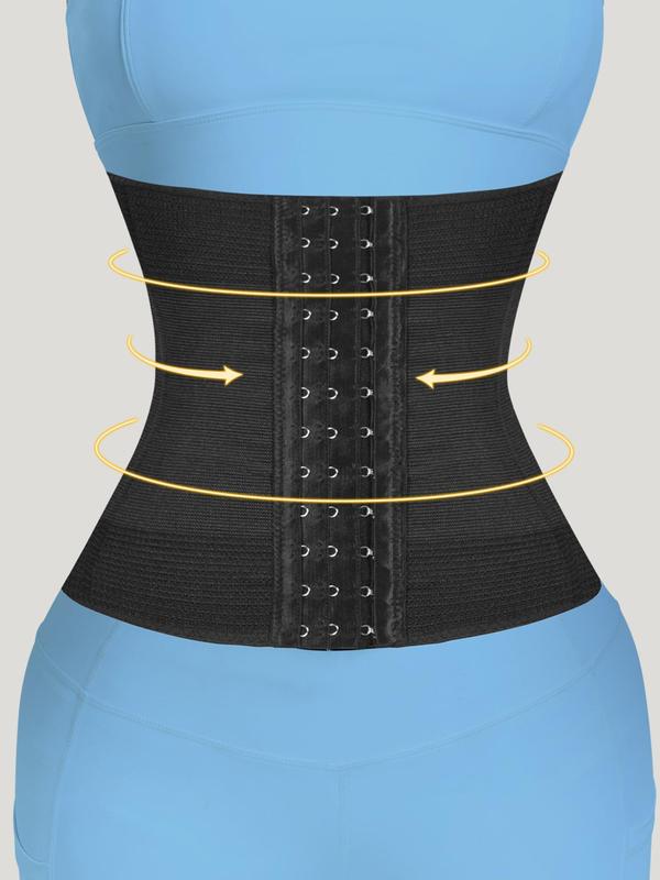 Adjustable Waist Trainer with Hook & Eye Design, Tummy Control Body Shapewear, High Stretch Waist Cincher, Ladies Tummy Control Shaper, Shapewear for Women, Fall Wear 2024, Waist Trainer Women, Fallfreshness, Birthday Wear Black Girl  Matt Waist Trainers