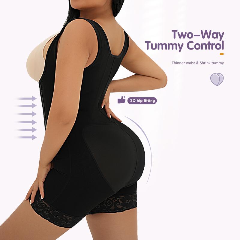 GQF Two-way Tummy Control Fajas Colombianas Shapewear Body Shaper Girdles Post Surgery Compression Garment-1132 [comfort shaping sculpting confidence-boosting belly-control bodysuit and shapewear Womenswear Underwear ] Lady Sexy