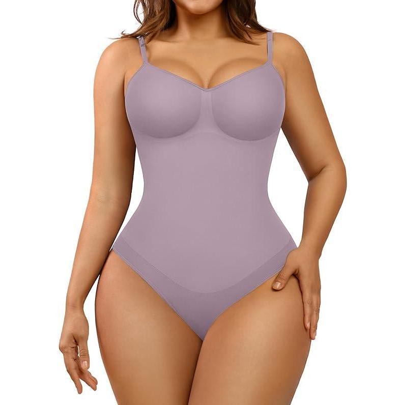 FeelinGirl Seamless Covered Bust Jumpsuit Thong Bodysuit tts Fit  Breathable Comfort Womenswear shaper clothes Hip