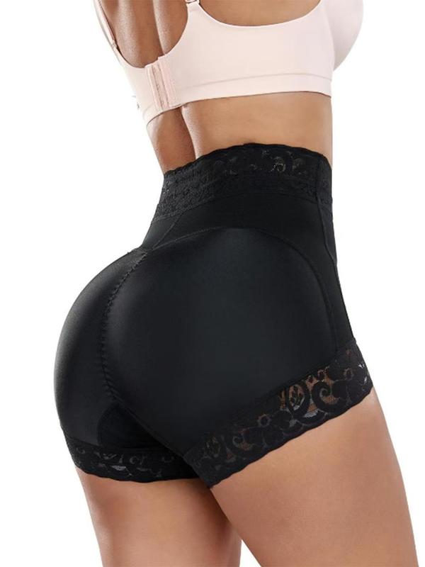 Women's Plain Contrast Lace High Waist Shapewear Shorts, Girdle Highwaist Tummy Control Butt Lifting Shaper,  Leggings for Women, Ladies Shapewear Bottoms for All Seasons