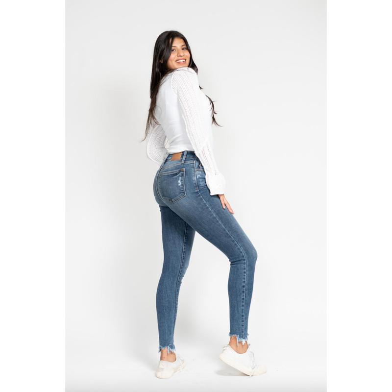 Judy Blue Shark Bite Skinny Jeans