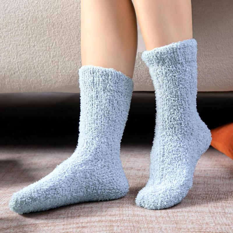 Fuzzy Socks for Women - 5 Pairs Fuzzy Socks Cozy Socks Slipper Socks for Women, Warm Fluffy Socks