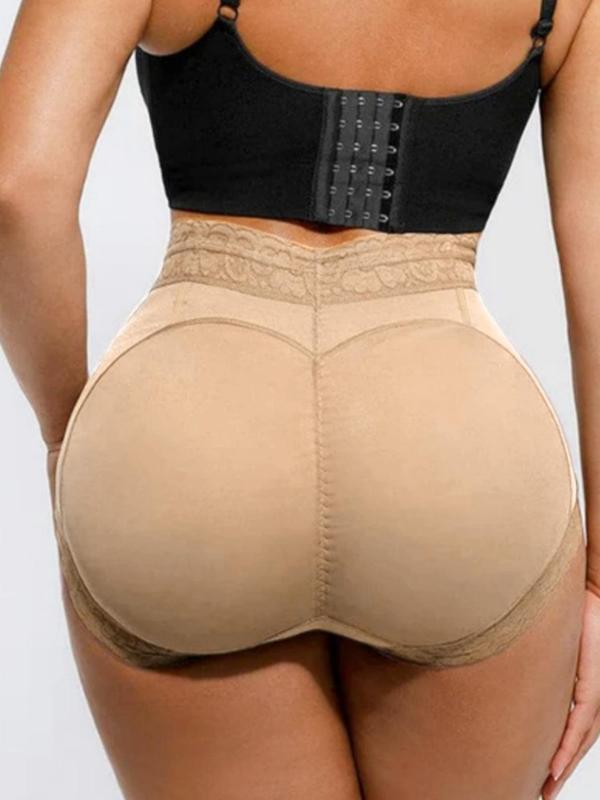 Women's Contrast Lace High Waist Shapewear Shorts, Tummy Control Butt Lifting Shapewear Bottoms, Body Shapewear, High Stretch Comfortable Shaper for Daily Wear Sexy