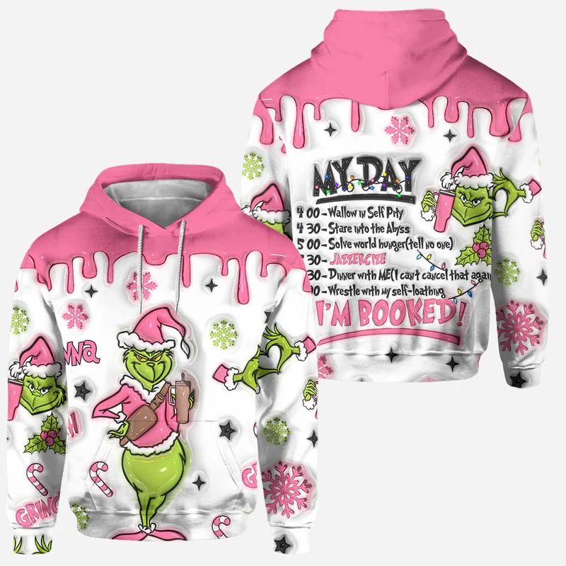 I'm Booked - Personalized Green  Christmas Hoodie and Leggings DN100