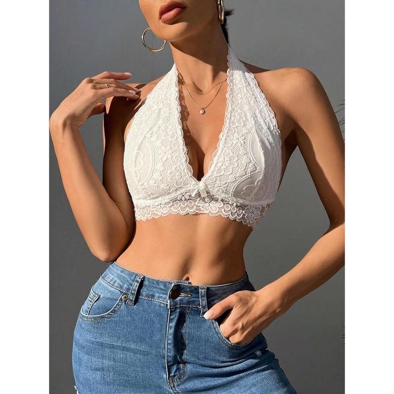 Women's 2 Piece Holder Lace Bralette Bra