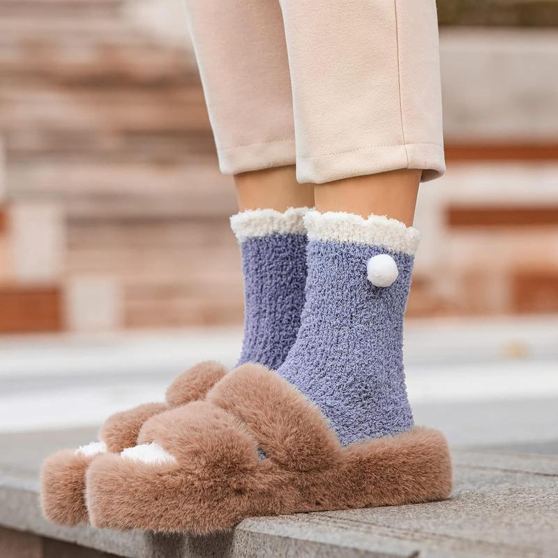 Fuzzy Socks for Women - Fuzzy Socks 6 Pairs Fluffy Socks Cozy Socks Warm Socks Winter Socks for Women