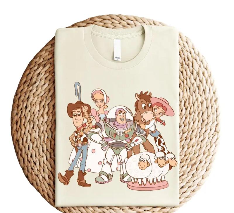 Toy Story Ready To Press Shirt, Magic Kingdom Style Gift, Family Trip 2024 Shirt, Family Matching Tshirt, Cute Character Shirt Fitted Overalls