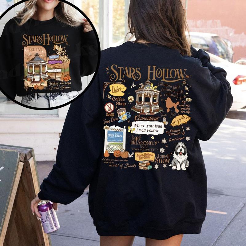 Retro Stars Hollow Autumn Festival Shirt Sweatshirt TShirt, Gilmore Girls Shirt, Stars Hollow Gilmore Girls Shirt, Retro Stars Hollow Sweatshirt, Fall Sweatshirt, Gift For Her, Gift For Women, Gift For Gilmore Girl Fans